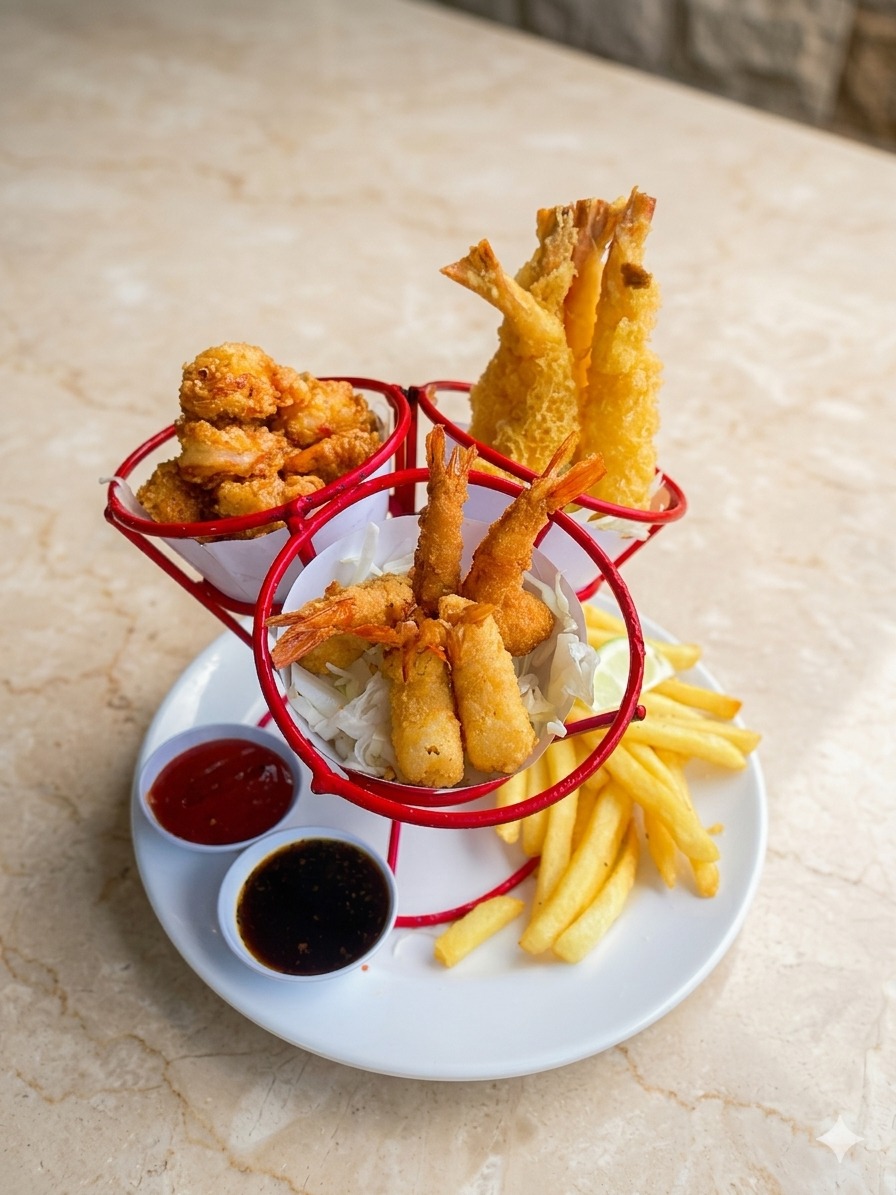 Shrimp Combo Nicks Nusa Island Bali